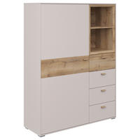 HIGHBOARD 105/140,2/38 cm  - Sandfarben/Eichefarben, Modern, Holz/Holzwerkstoff (105/140,2/38cm) - Hom`in