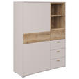 HIGHBOARD  in 105/140,2/38 cm  - Sandfarben/Eichefarben, MODERN, Holz/Holzwerkstoff (105/140,2/38cm) - Hom`in