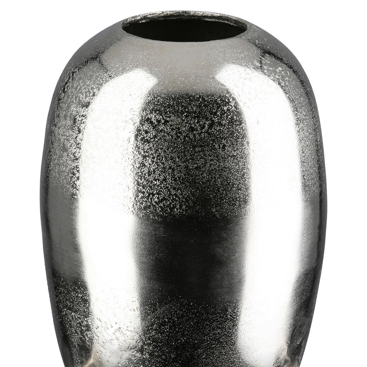 DEKOVASE  - Silberfarben, Basics, Metall (25/40/25cm)