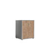 AKTENSCHRANK 54/74/50 cm  - Eichefarben/Grau, MODERN, Holzwerkstoff (54/74/50cm) - MID.YOU