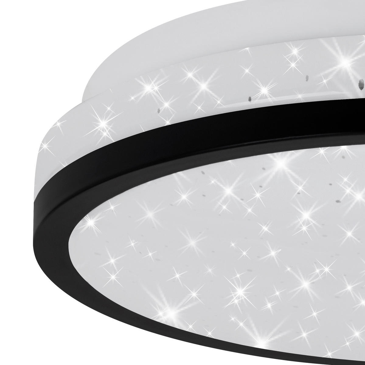 LED SVJETILJKA STROPNA  - crna, Basics, plastika (21,7/6cm)