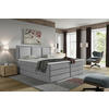 KONTINENTALSÄNG 180/200 cm  i taupe  - taupe, Design, textil/plast (180/200cm) - MID.YOU