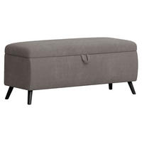 BETTBANK 145/45/50 cm   - Schwarz/Grau, Trend, Holz/Holzwerkstoff (145/45/50cm) - Esposa