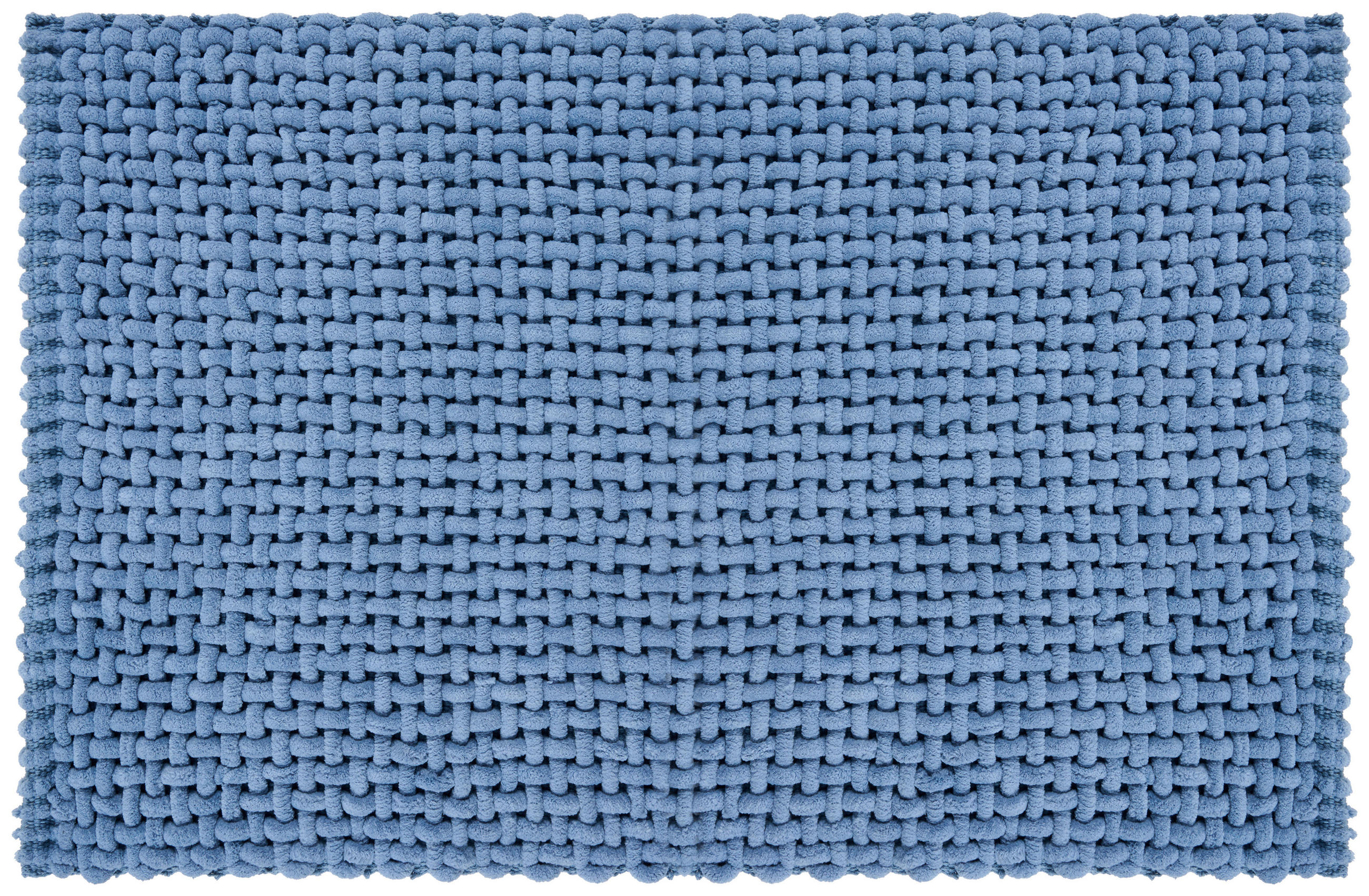 BADEMATTE  60/90 cm  Blau   - Blau, Design, Kunststoff/Textil (60/90cm) - Esposa