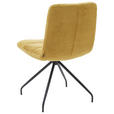 STUHL Cord Gelb  - Gelb/Schwarz, Design, Textil/Metall (52/88/66cm) - Dieter Knoll