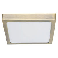 PLAFONIERĂ CU LED - alămiu, Basics, metal (30/2.5/30cm)