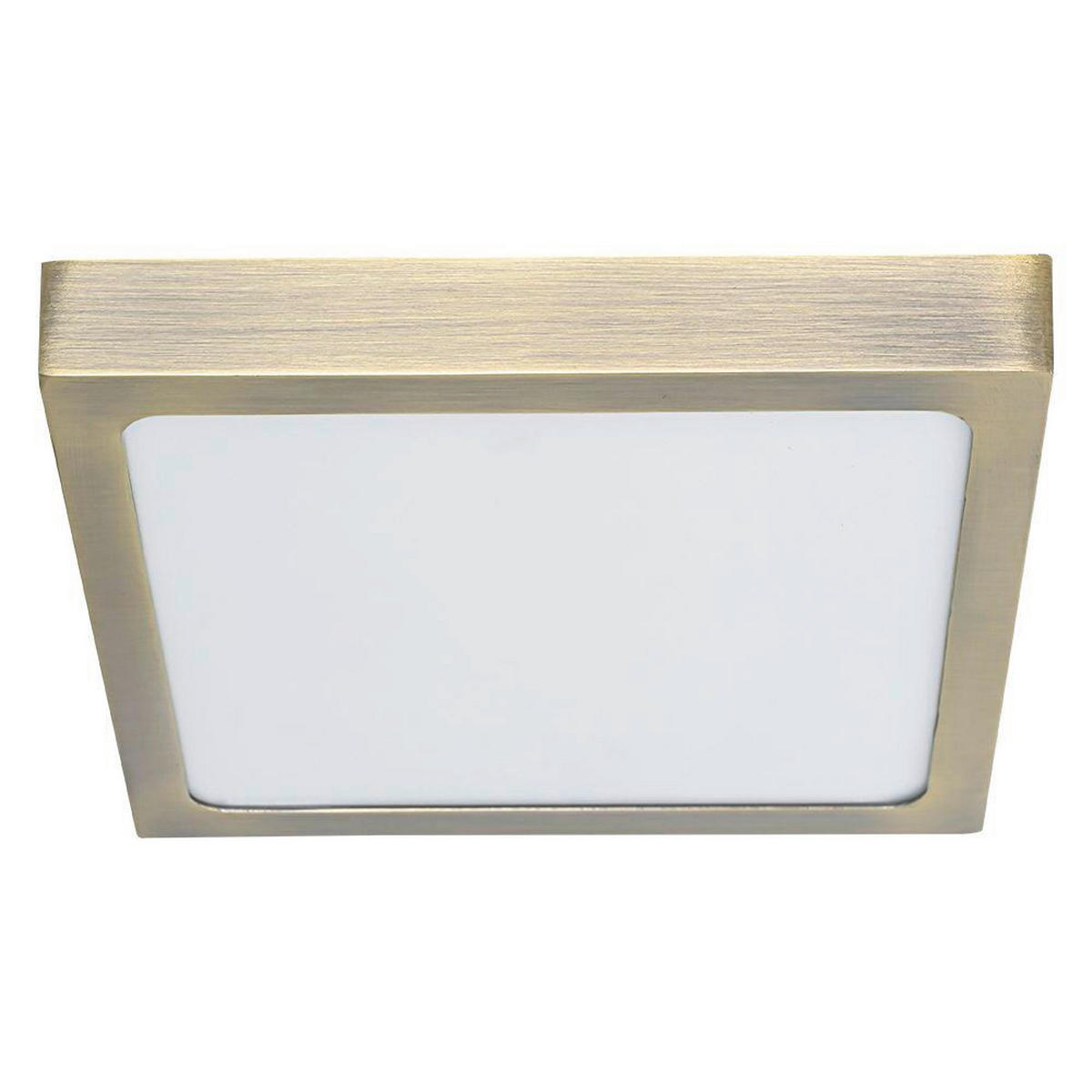 PLAFONIERĂ CU LED - alămiu, Basics, metal (30/2.5/30cm)