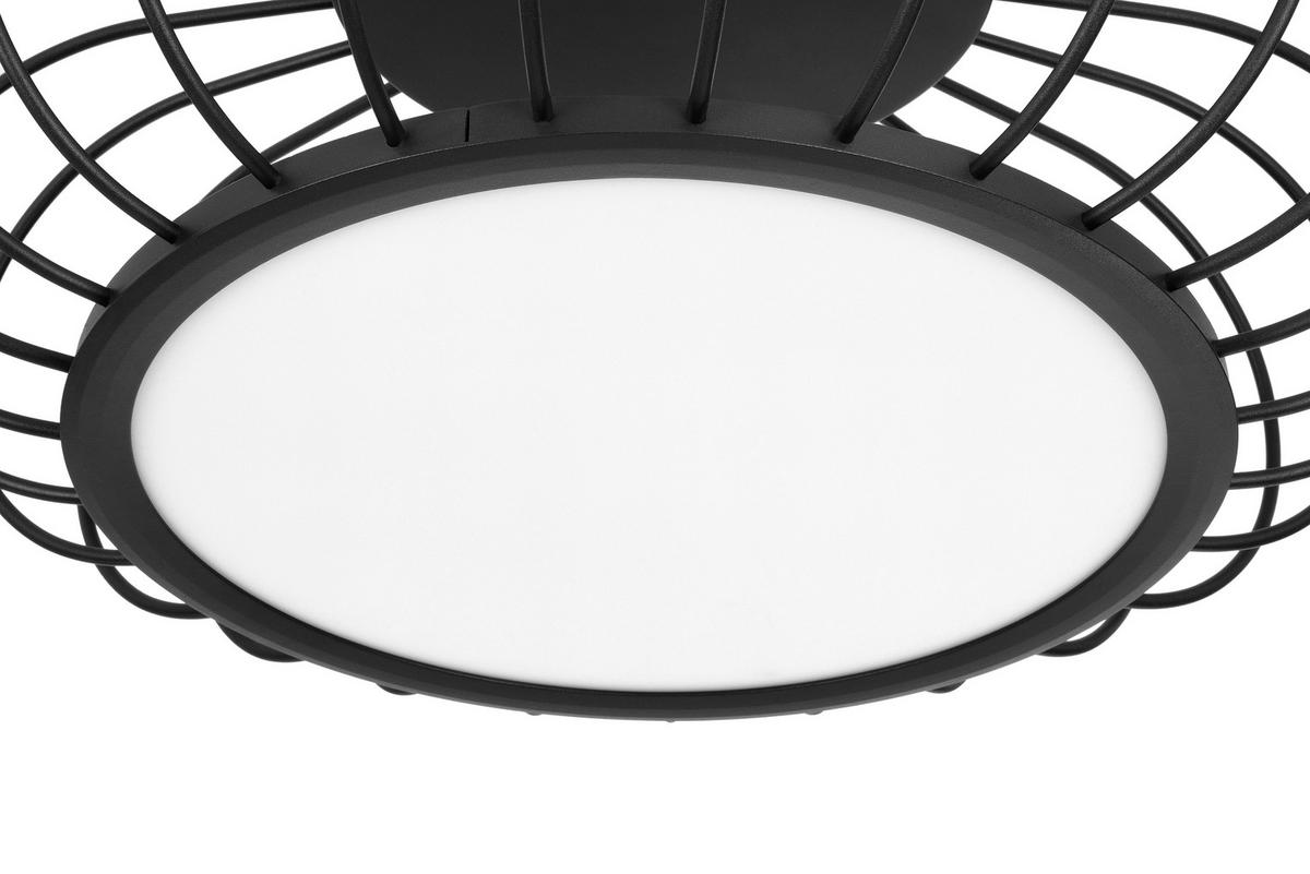 LED-DECKENLEUCHTE 55/23 cm   - Schwarz/Weiß, Design, Kunststoff/Metall (55/23cm) - Dieter Knoll