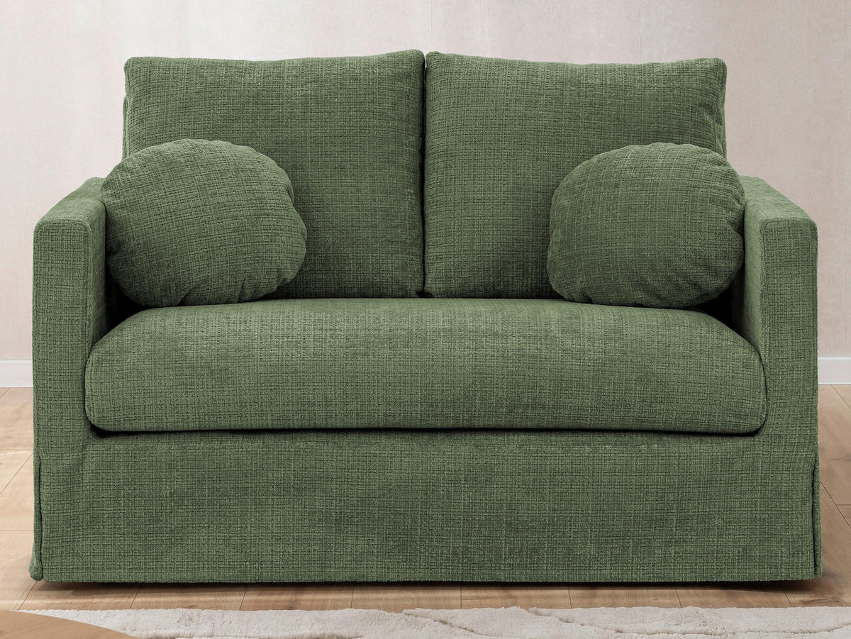 2-SITZER-BEZUG - Grün, Design, Textil (140/89/95cm) - P & B