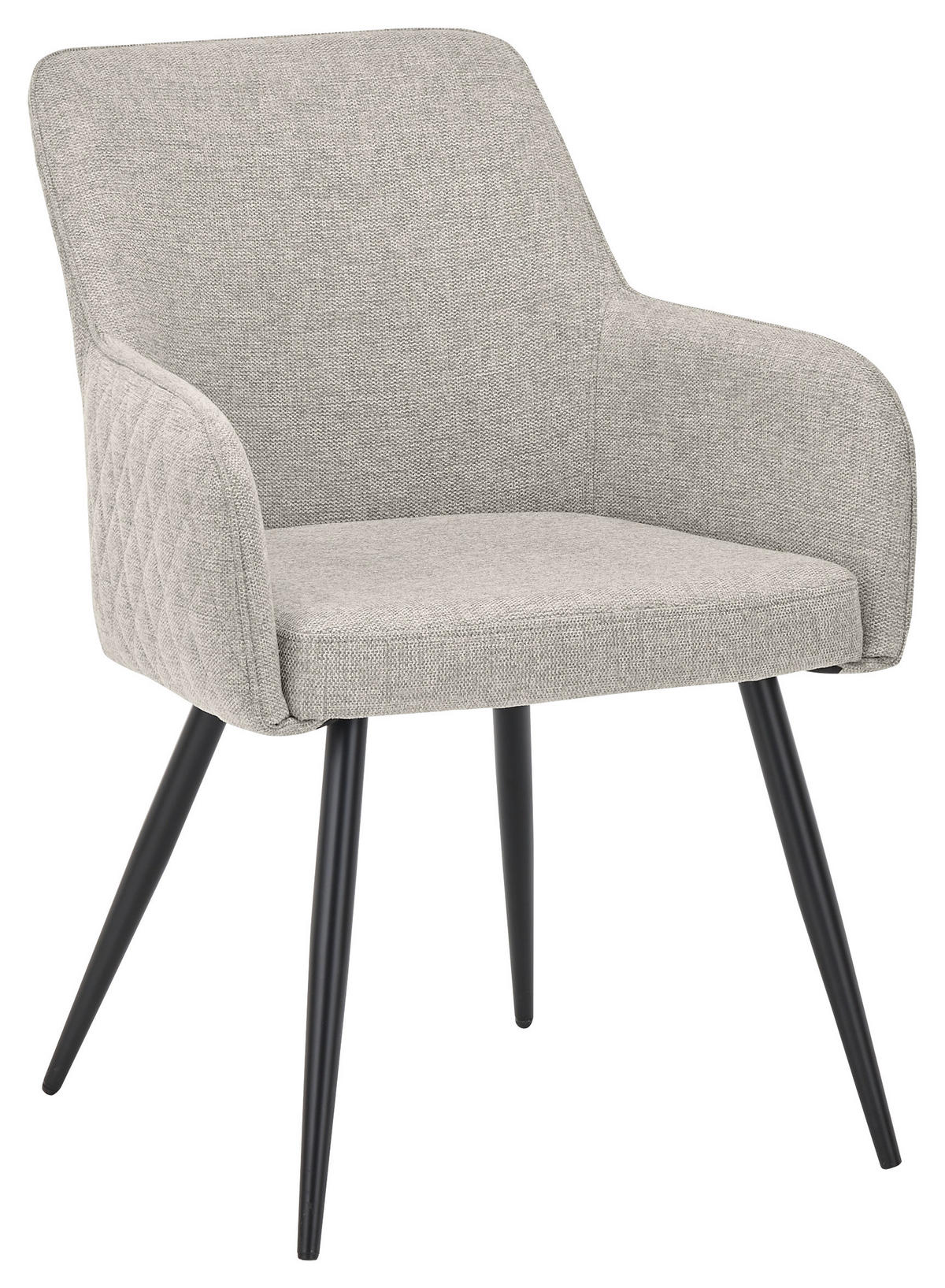 ARMLEHNSTUHL  in Eisen  - Beige/Schwarz, Design, Kunststoff/Metall (61/85/64cm) - SetOne by Musterring