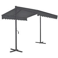 MARKISE - Dunkelgrau/Anthrazit, Basics, Kunststoff/Metall (300/260/300cm) - Gardenson
