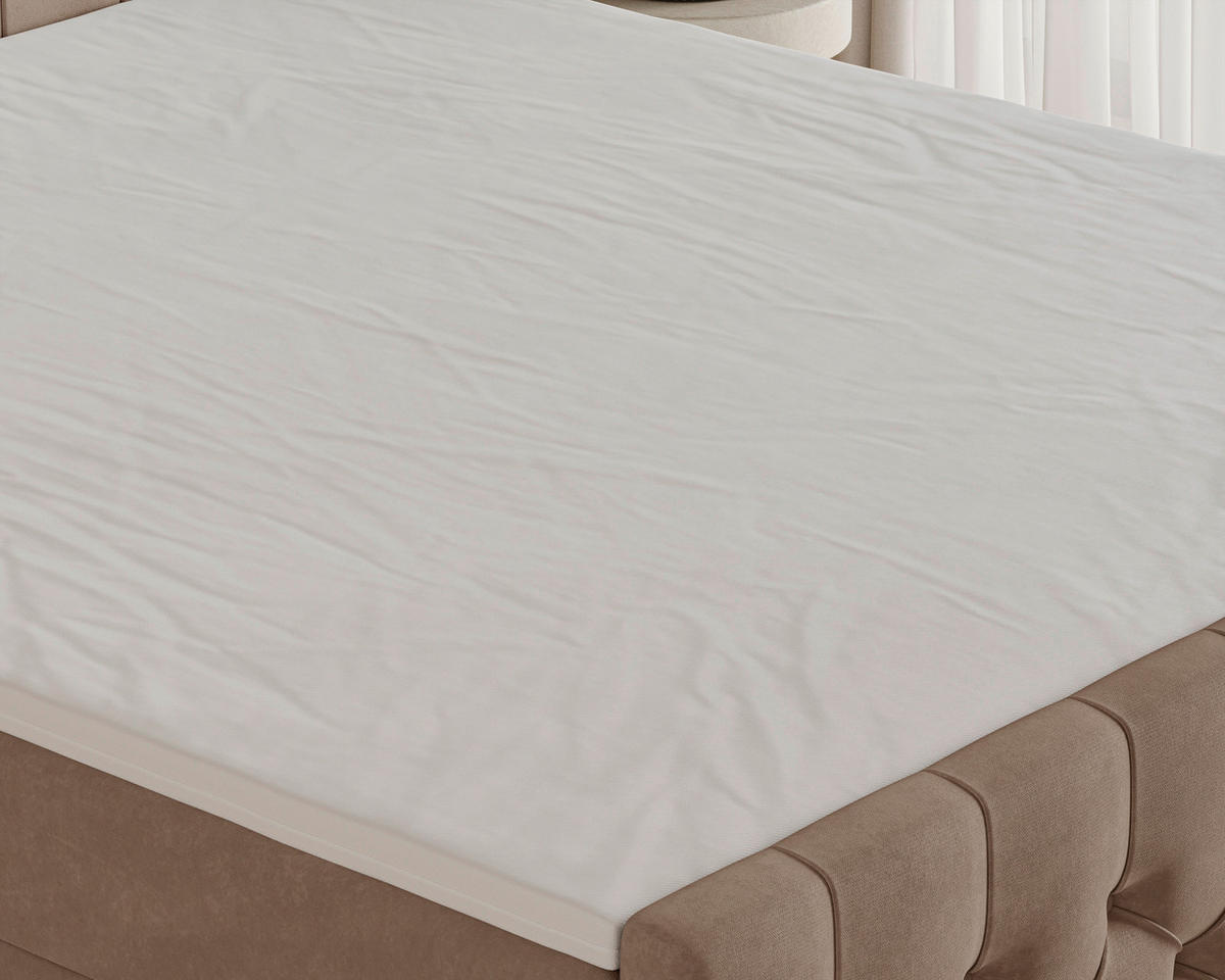 BOXBETT 180/200 cm  in Cappuccino  - Schwarz/Cappuccino, KONVENTIONELL, Holz/Textil (180/200cm) - Chameo