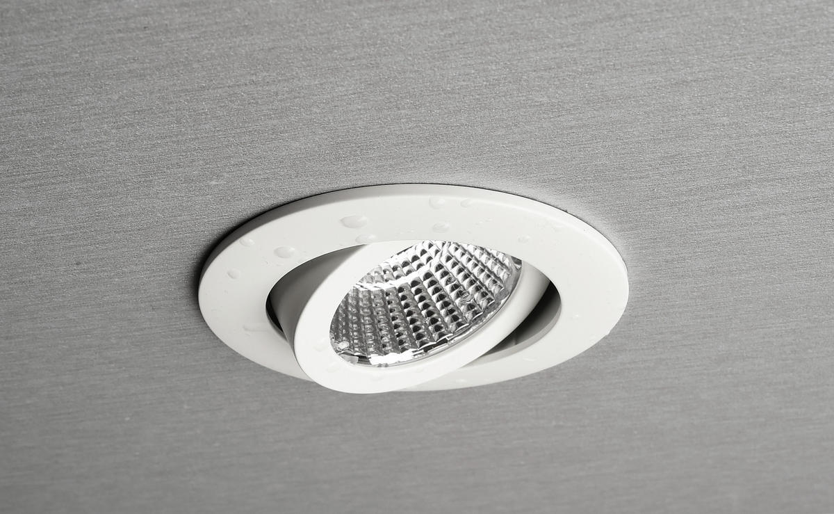LED-EINBAUSPOT - Weiss, Konventionell, Metall (8,2/8,2/4,1cm)