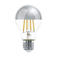LED-LEUCHTMITTEL   E27 7 W  - Chromfarben, Basics, Glas (10,6cm) - Eglo