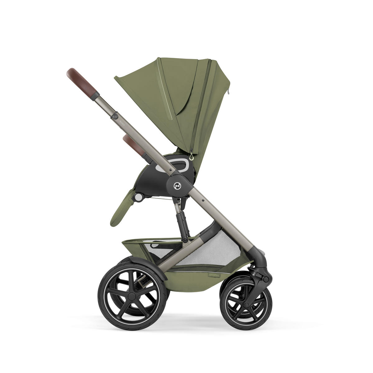 KINDERWAGEN Talos S TPE inkl. Fold-Carrycot  - Taupe/Khaki, Basics, Textil/Metall (93/60/115cm) - cybex GOLD