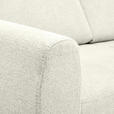 ECKSOFA Creme Flachgewebe  inkl. Bettkasten, Schlaffunktion, Rücken echt, Kopfstütze, Liegefläche im Originalstoff  - Buchefarben/Creme, KONVENTIONELL, Holz/Textil (241/166cm) - Carryhome