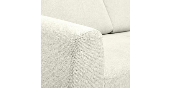 ECKSOFA Creme Flachgewebe  inkl. Bettkasten, Schlaffunktion, Rücken echt, Kopfstütze, Liegefläche im Originalstoff  - Buchefarben/Creme, KONVENTIONELL, Holz/Textil (241/166cm) - Carryhome