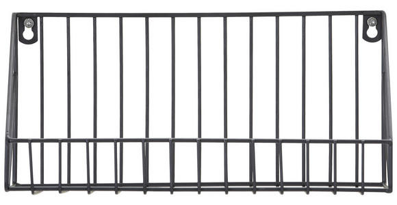WANDREGAL Schwarz - Schwarz, Trend, Metall (30/14/11cm) - Carryhome