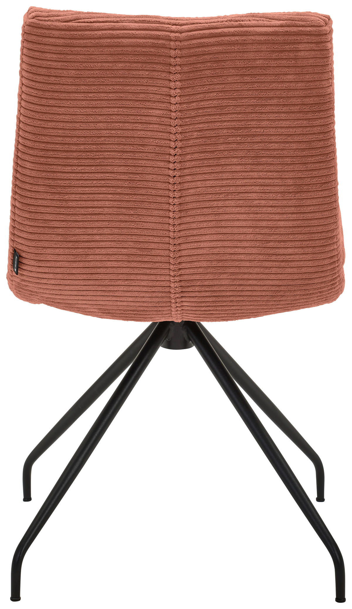 STUHL - Rostfarben/Schwarz, Design, Textil/Metall (50/85/64cm) - Musterring