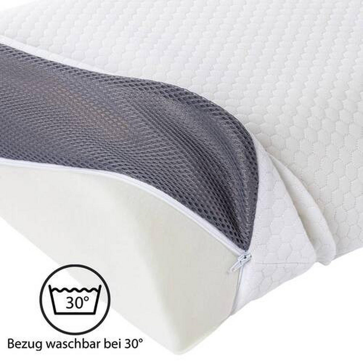 NACKENSTÜTZKISSEN 40/60 cm  - Weiß, Basics, Textil (40/60cm) - MID.YOU