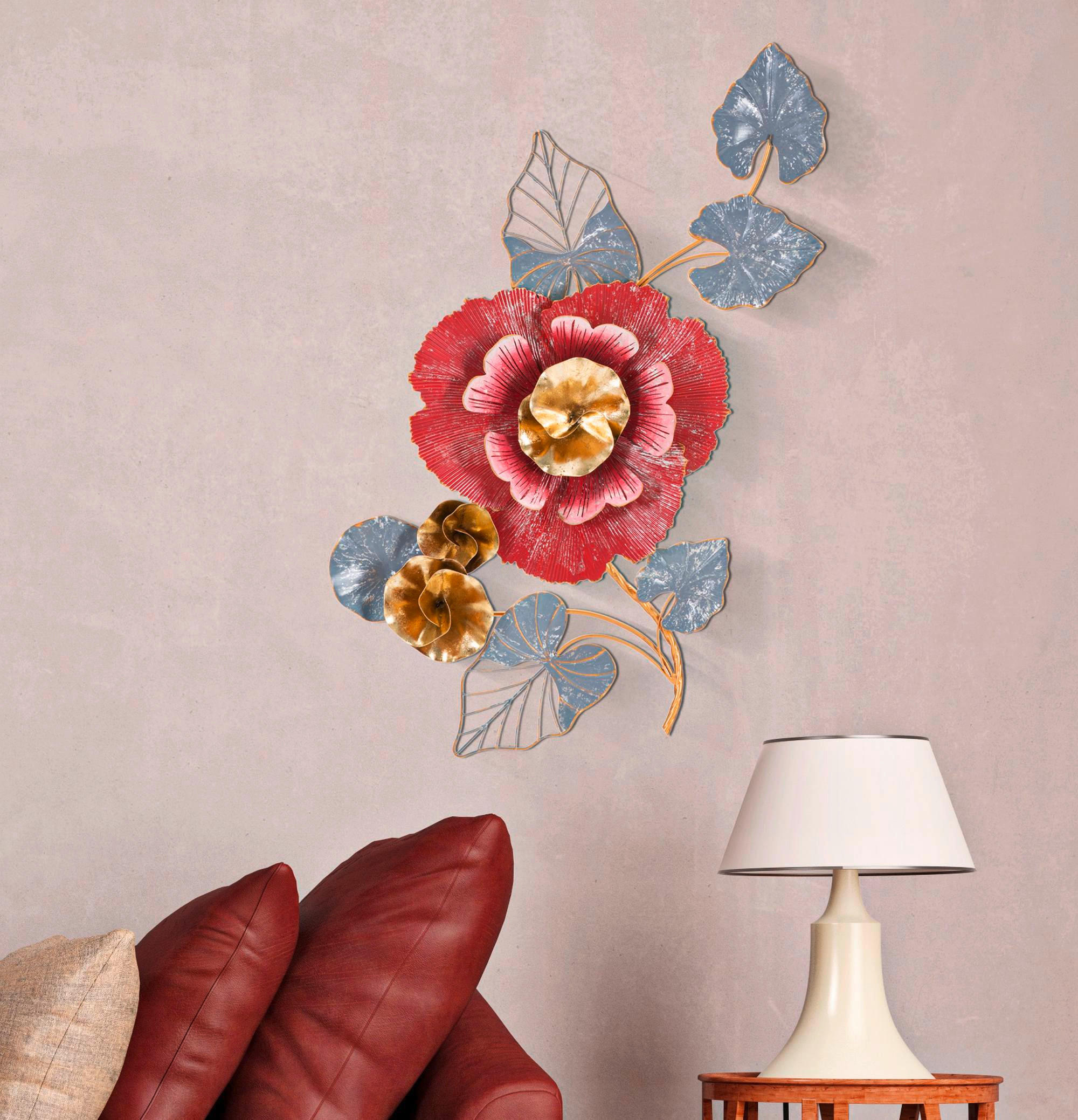 WANDDEKO  61/111.80/9.5 cm   - Goldfarben/Rosa, Basics, Metall (61/111.80/9.5cm)