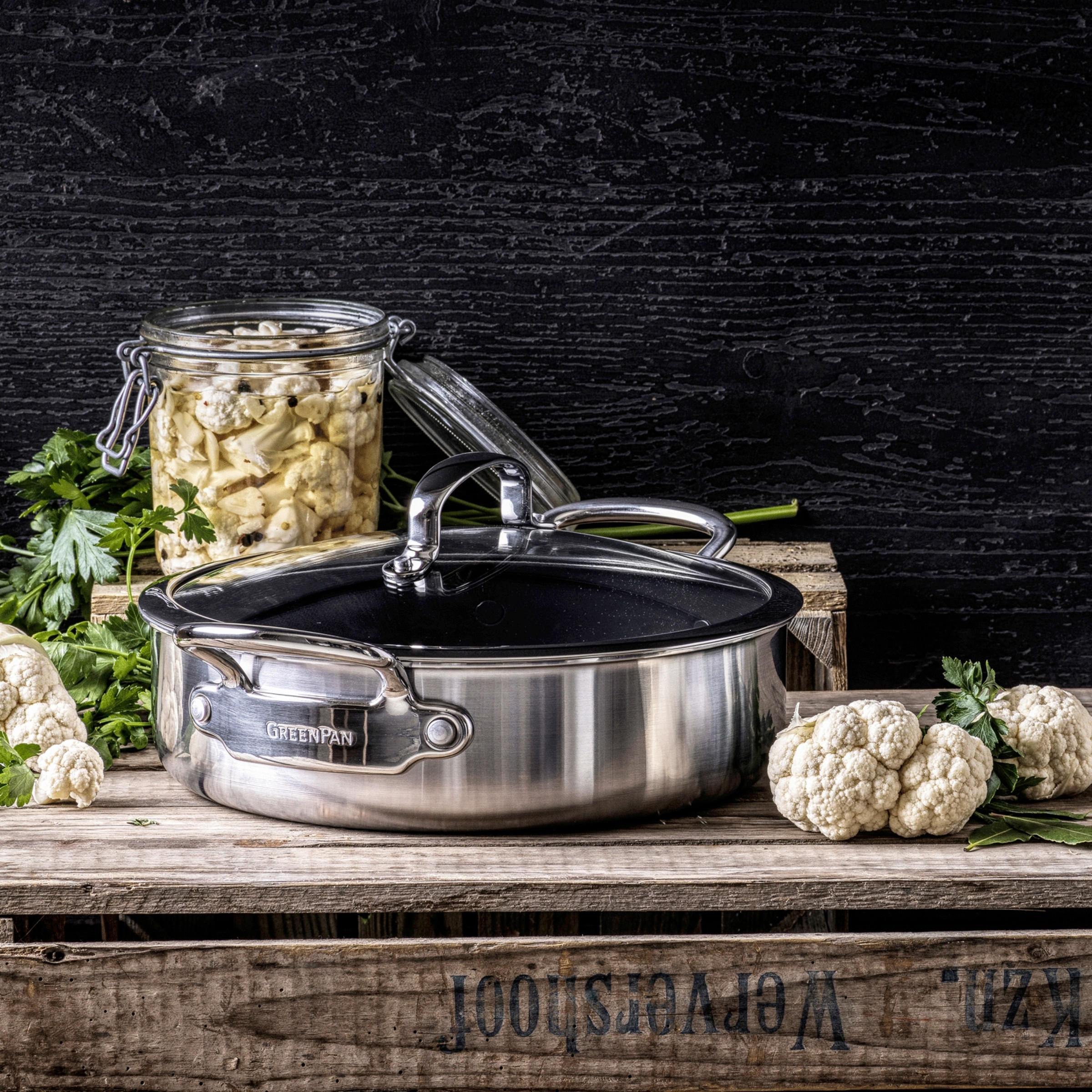 SCHMORPFANNE Premiere Keramikbeschichtung 26 cm  - Grau Hochglanz, Basics, Glas/Metall (26cm)