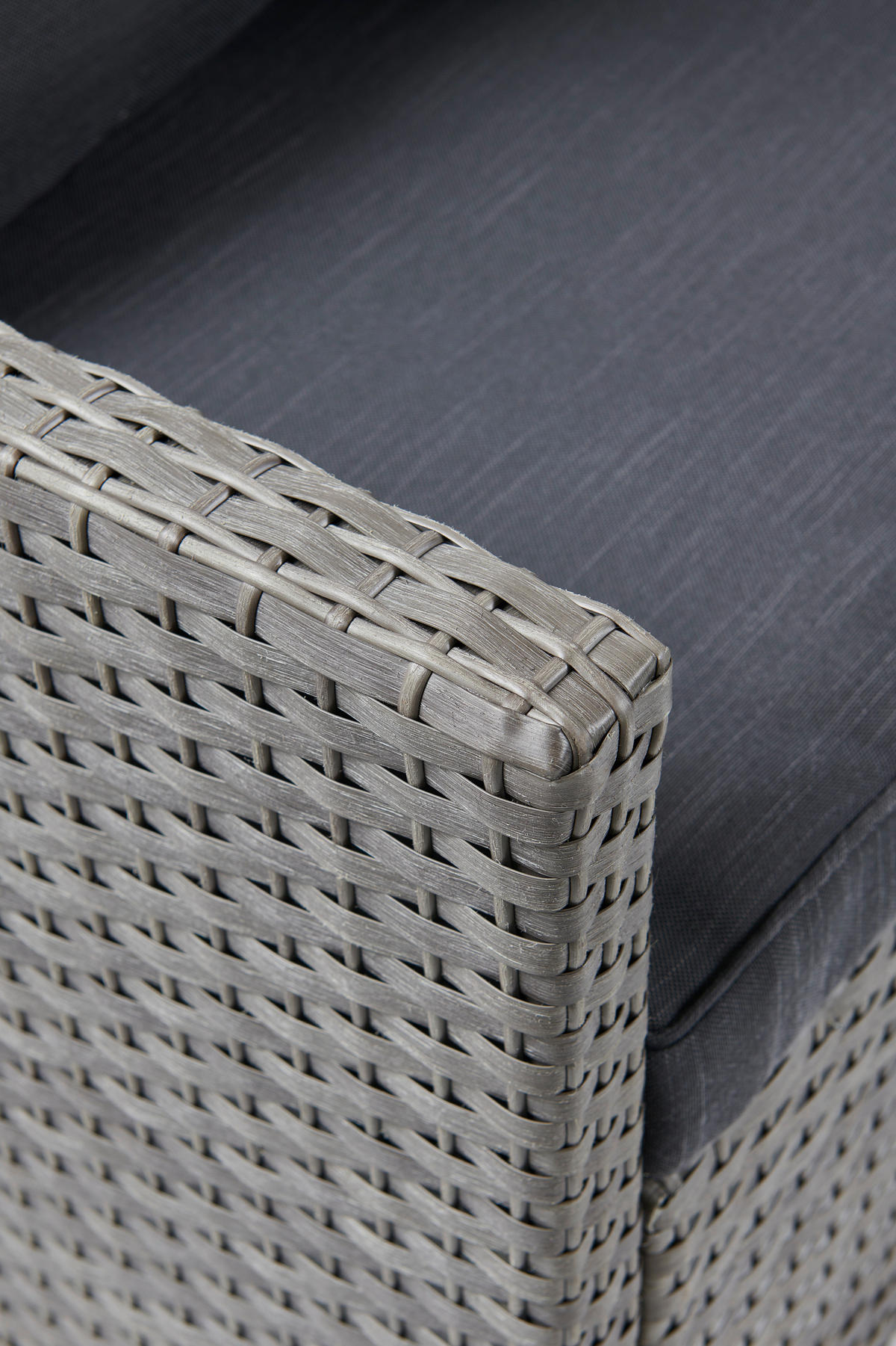 GARTENSESSEL Metall, Kunststoff, Textil Grau  - Braun/Grau, MODERN, Kunststoff/Textil (65/67/73cm) - Ondega