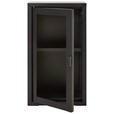 HÄNGEVITRINE in Schwarz  - Schwarz, Design, Glas/Metall (32/57/18cm) - Xora