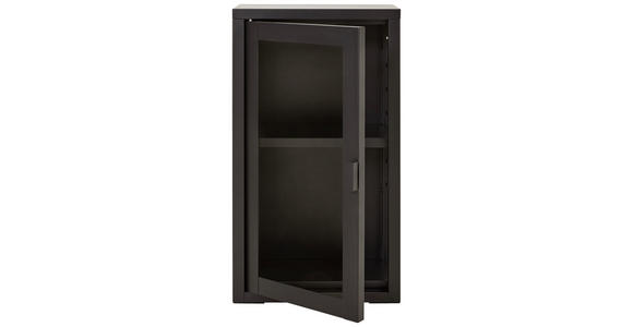 HÄNGEVITRINE in Schwarz - Schwarz, Design, Glas/Metall (32/57/18cm) - Xora