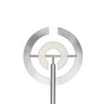 LED-DECKENFLUTER 40/180 cm    - Weiß/Nickelfarben, KONVENTIONELL, Kunststoff/Metall (40/180cm) - Dieter Knoll