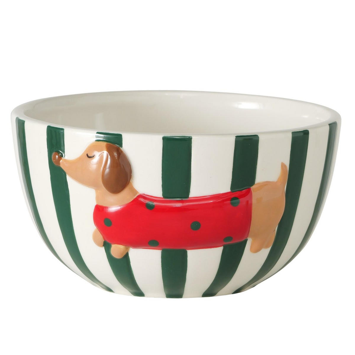 MÜZLIS TÁL  - piros/fehér, Lifestyle, kerámia (15/8cm)