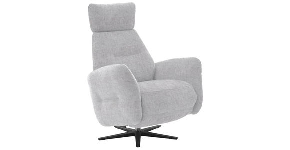 RELAXSESSEL in Textil Hellgrau - Hellgrau/Schwarz, Design, Textil/Metall (78/113/90cm) - Dieter Knoll