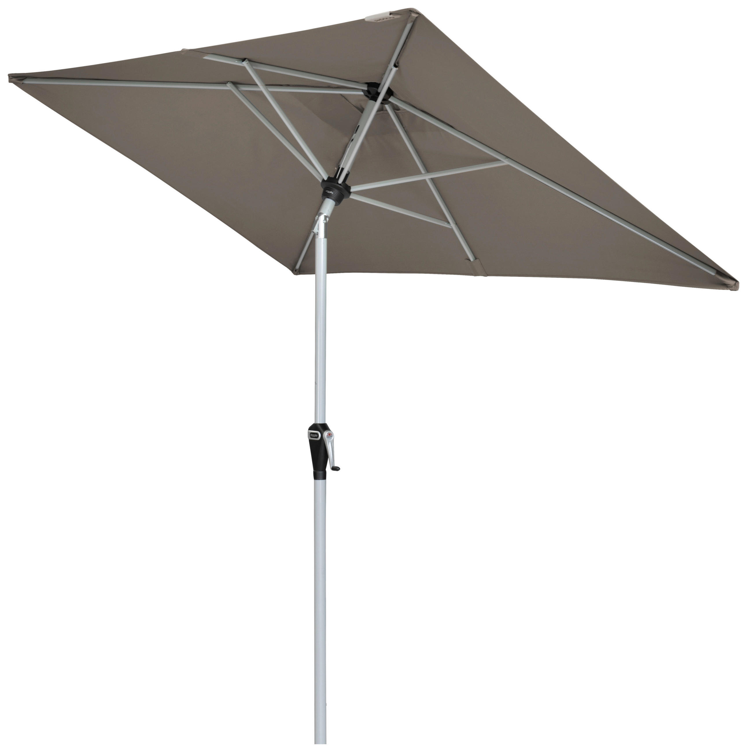 SONNENSCHIRM 210x140 cm Greige  - Greige/Silberfarben, Design, Textil/Metall (210/140cm) - Doppler