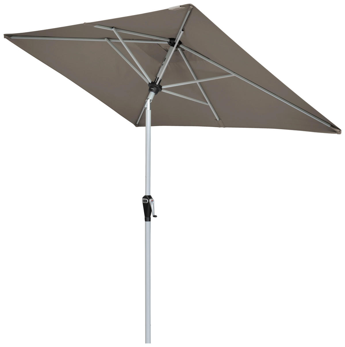 SONNENSCHIRM 210x140 cm Greige  - Greige/Silberfarben, Design, Textil/Metall (210/140cm) - Doppler