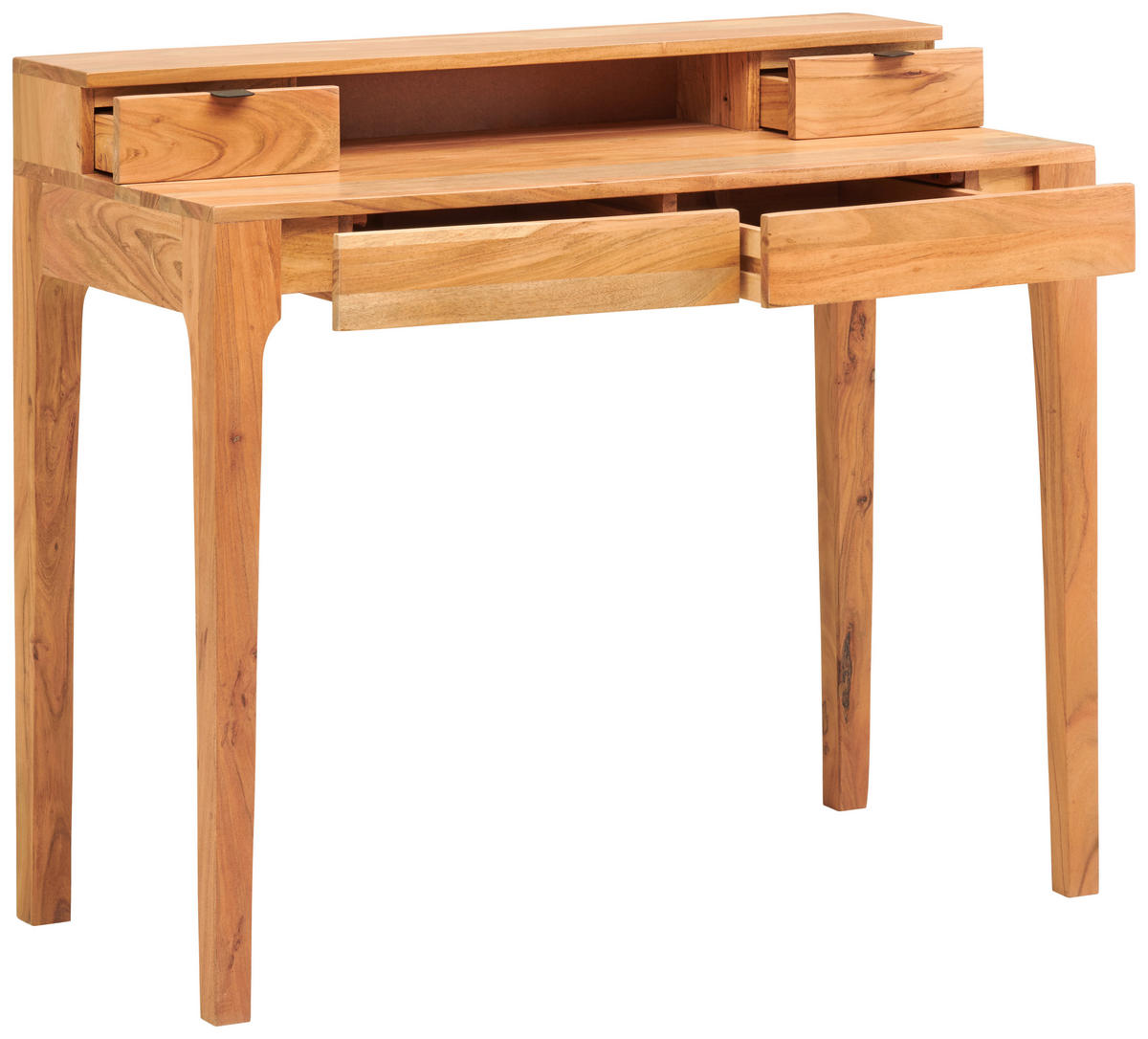 SEKRETÄR in Holz 100/45/86 cm  - Schwarz/Naturfarben, Modern, Holz/Metall (100/45/86cm) - MID.YOU