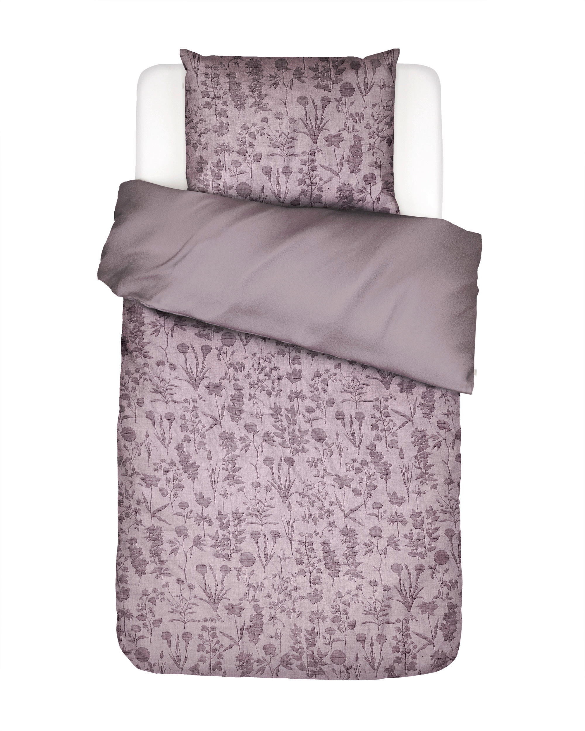 POSTELJNINA 135/200 cm saten lila  - lila, Konvencionalno, tekstil (135/200cm) - Essenza