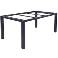GARTENTISCHGESTELL 160/90/74 cm Metall  - Graphitfarben, Design, Metall (160/90/74cm) - Zebra 