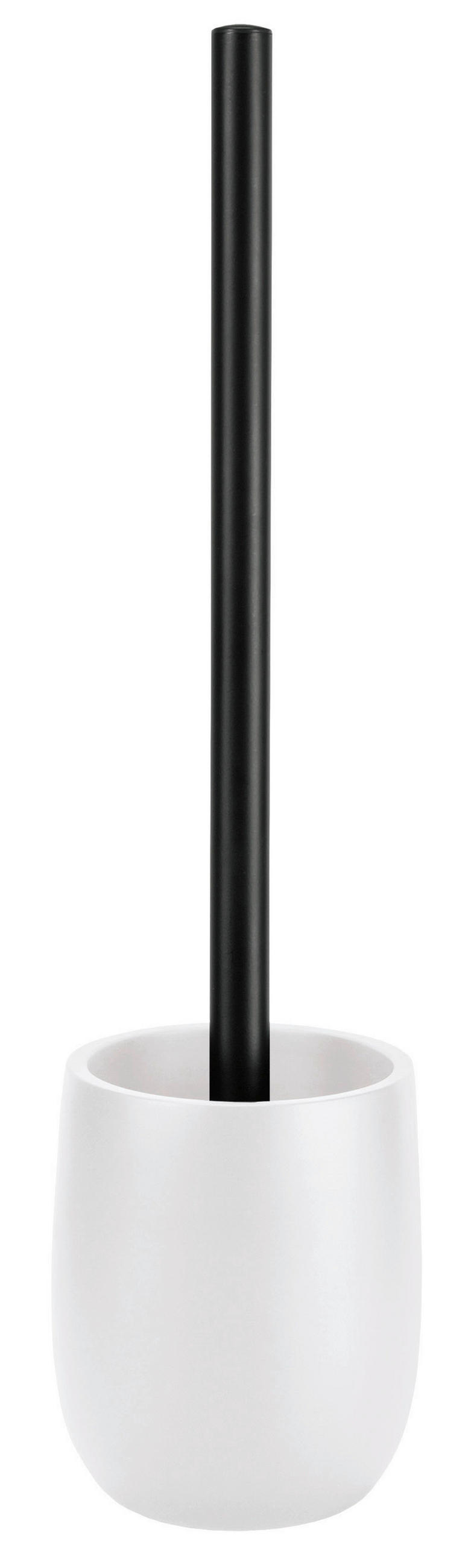 WC-BÜRSTENGARNITUR Kunststoff  Kunststoff   - Weiss/Alufarben, Basics, Kunststoff (10,6/39/10,6cm) - Kleine Wolke