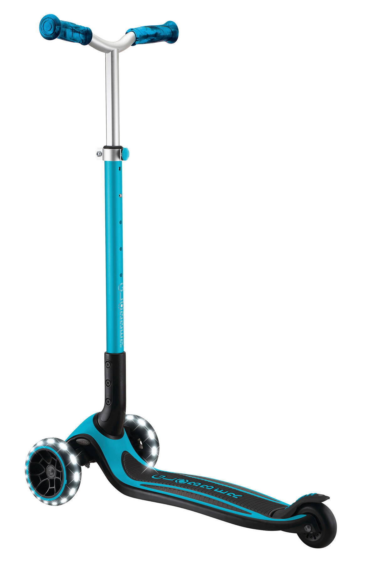 KINDERSCOOTER ACE LIGHTS  - Blau, Basics, Kunststoff (61/37/94,5cm) - GLOBBER