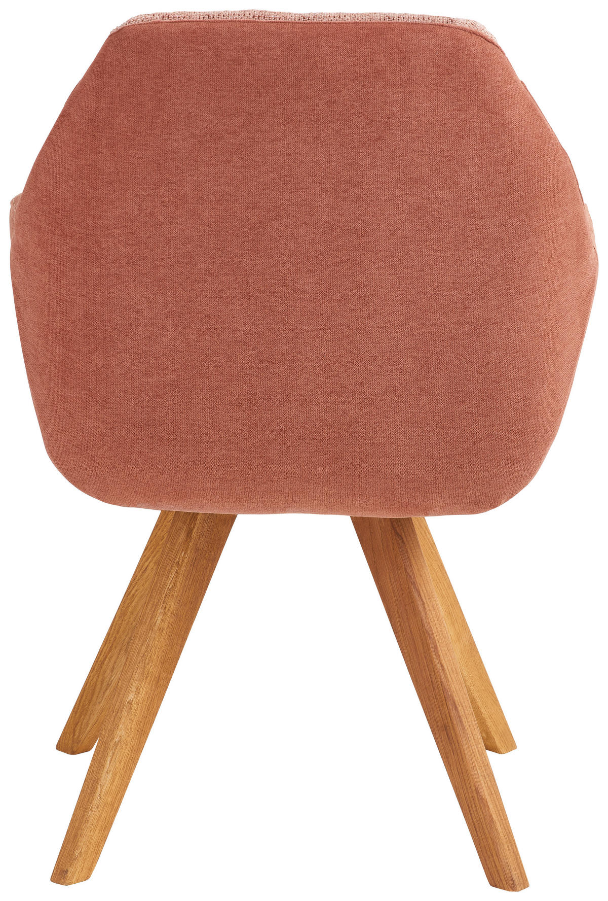 ARMLEHNSTUHL  in Flachgewebe  - Eichefarben/Orange, Design, Holz/Textil (65/85/68cm) - Linea Natura