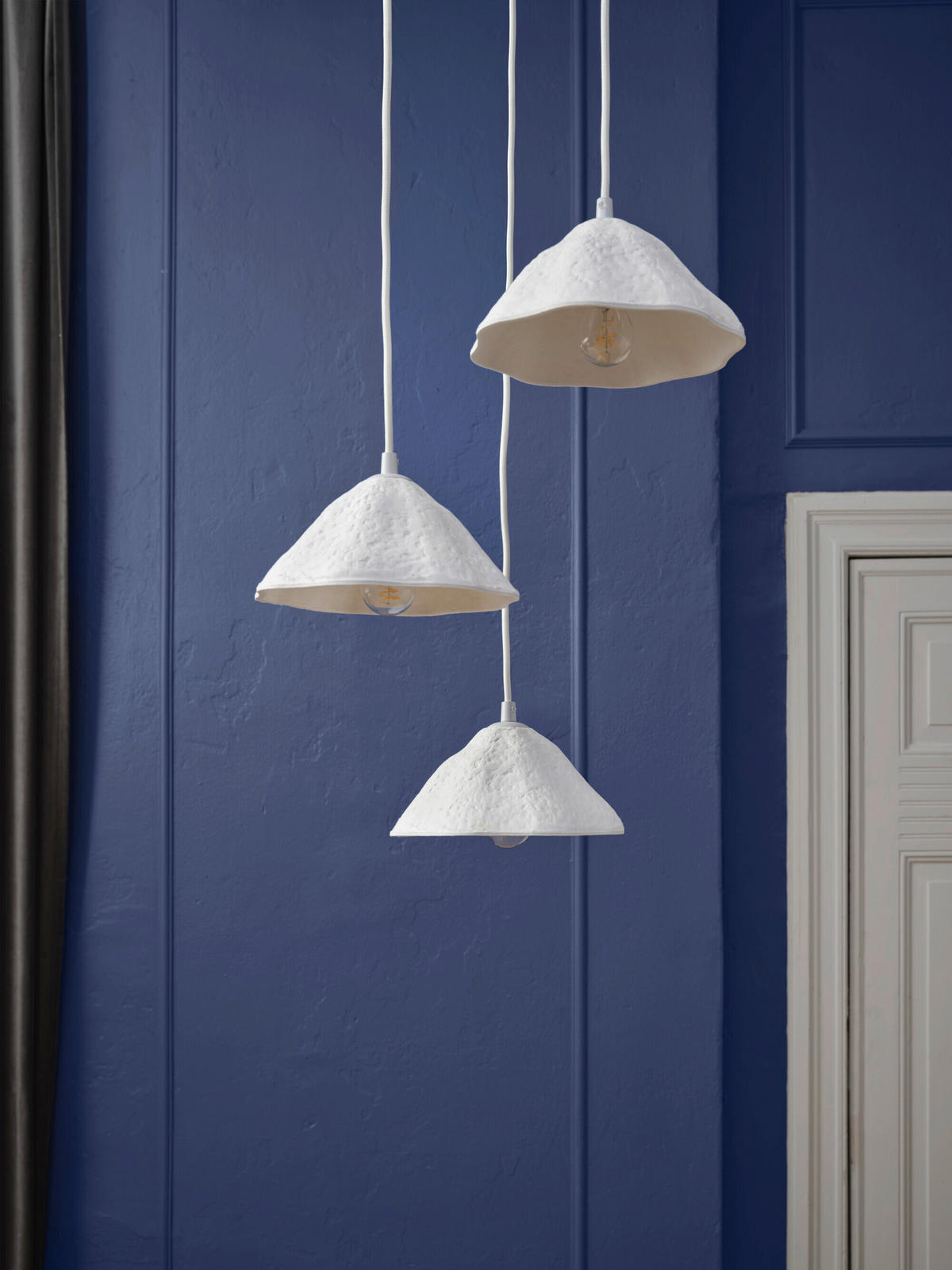 HÄNGELEUCHTE 43,7/156,2 cm  - Weiß, Design, Papier/Metall (43,7/156,2cm) - Osram