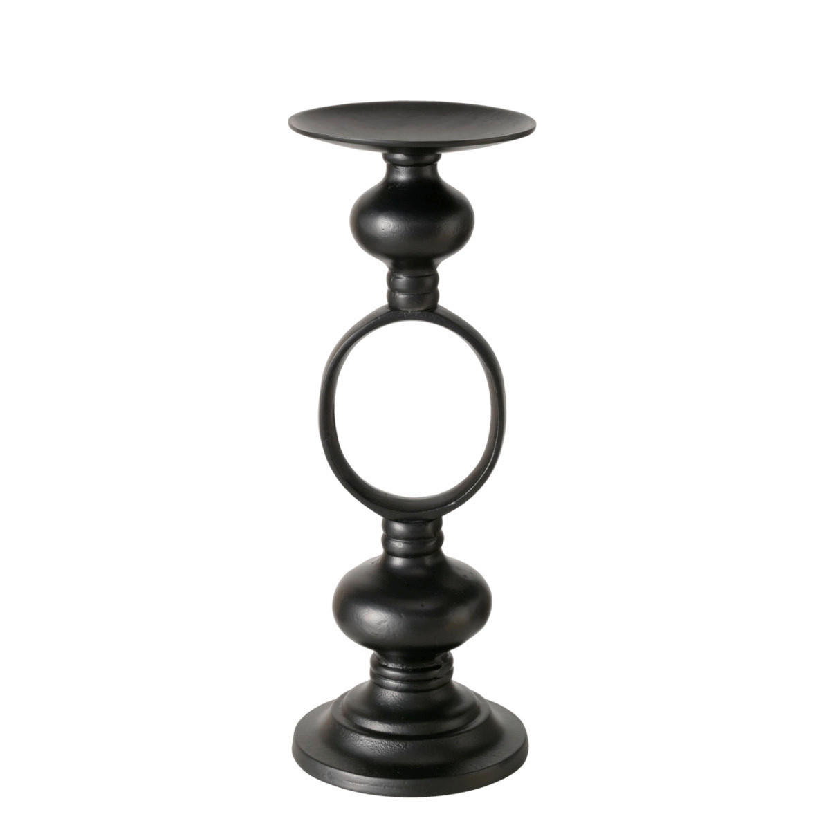 STOJAN NA SVÍČKY  kov - černá, Basics, kov (17,6/17,6/47,5cm)