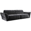 BIGSOFA in Chenille Anthrazit  - Anthrazit/Schwarz, Konventionell, Kunststoff/Textil (300/91/116cm) - Sit & More