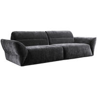 BIGSOFA in Chenille Anthrazit  - Anthrazit/Schwarz, Konventionell, Kunststoff/Textil (300/91/116cm) - Sit & More