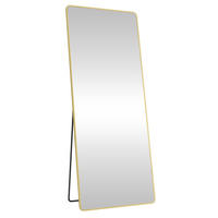 STANDSPIEGEL 60/165/33 cm  - Goldfarben, Trend, Glas/Metall (60/165/33cm) - Boxxx
