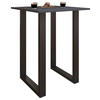 BARBORD i metall, trämaterial  80/50/102 cm  - svart/silvereksfärgad, Klassisk, metall/trämaterial (80/50/102cm)