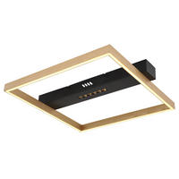 LED-DECKENLEUCHTE    43/39,2/6,9 cm  - Weiss/Goldfarben, Design, Kunststoff/Metall (43/39,2/6,9cm) - Globo