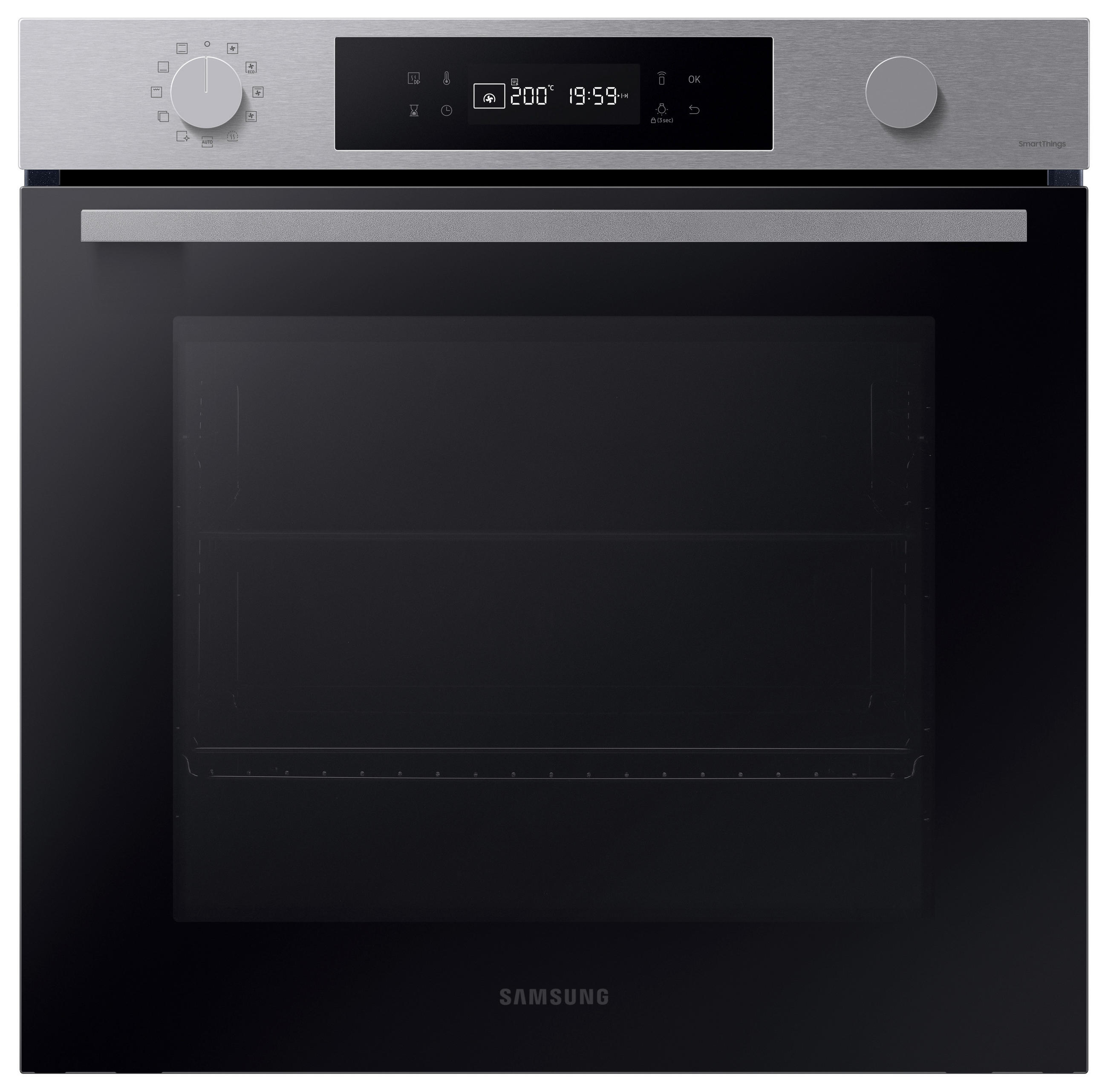 EINBAUBACKOFEN NV7B41307AS/U1  - Edelstahlfarben/Schwarz, Design, Glas/Kunststoff (59,5/59,6/57,1cm) - Samsung