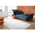 ECKSOFA Blau Chenille  - Blau/Schwarz, KONVENTIONELL, Textil/Metall (291/153cm) - Hom`in