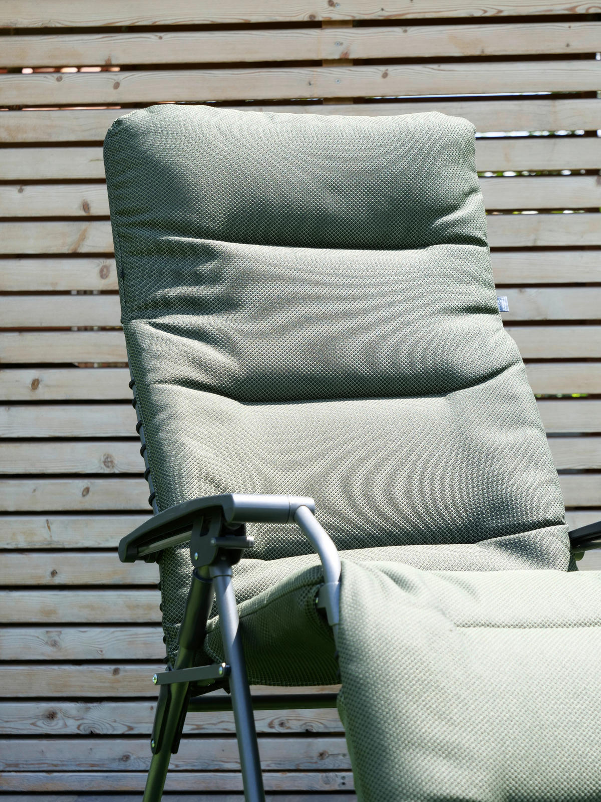 GARTEN-RELAXSESSEL Stahl  - Dunkelgrün, KONVENTIONELL, Kunststoff/Textil (71/130/64cm)